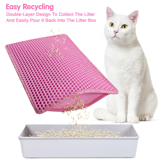 Double Layer Rice Shaped Cat Litter Pad - 5 - CJ