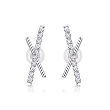 1Sky Meteor Diamond Set Moissanite Silver Earrings Luxury Fashion Diamond Earrings Stud Earrings Prohibit TikTok sales - 5 - CJ