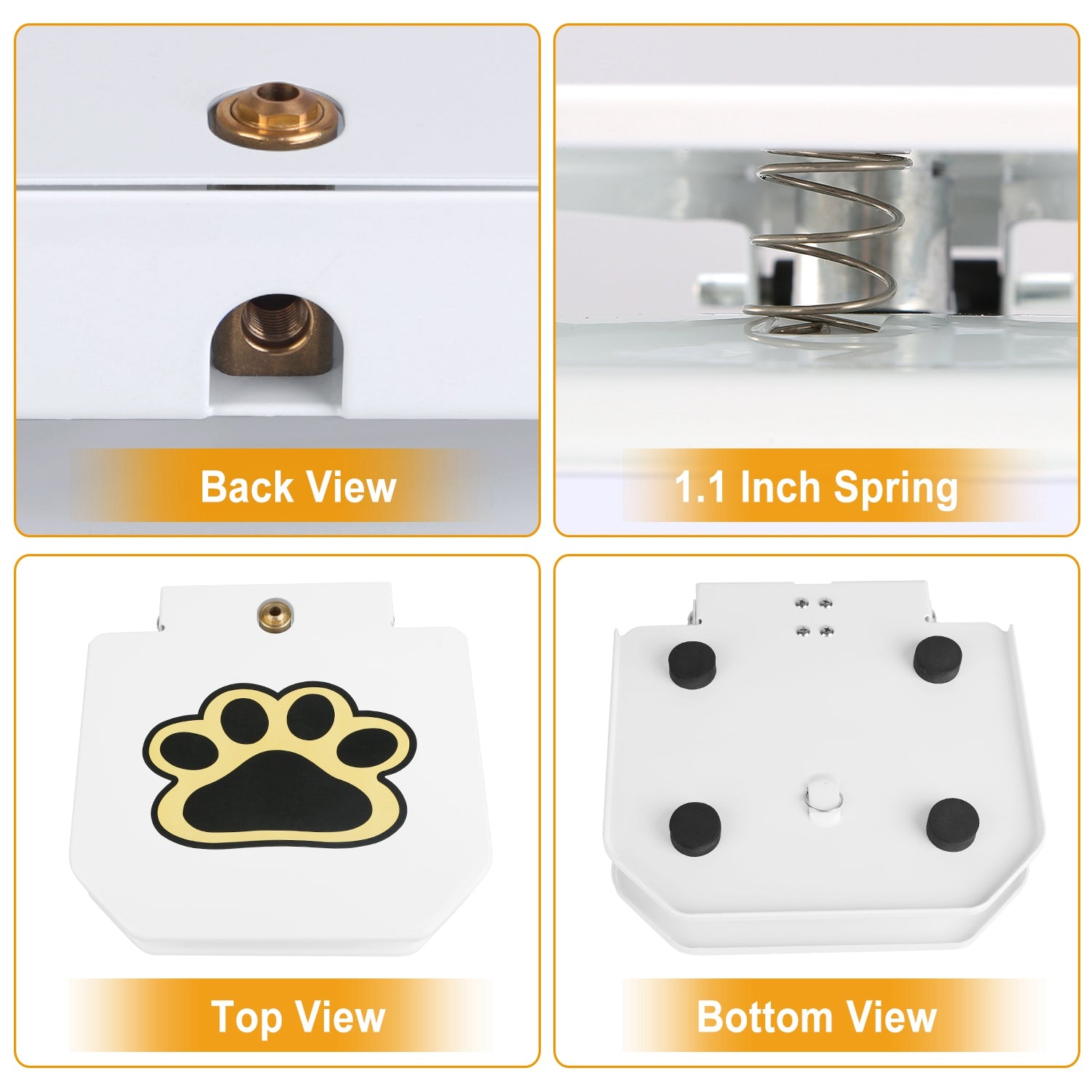 1Pc Dog Water Fountain Outdoor Dog Pet Water Dispenser Step - on Activated Sprinkler With Interactive Paw Pedal Valve For Drinking Water - 5 - CJ