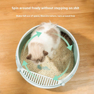 Anti - splash Semi Closed Litter Box - 0 - CJ