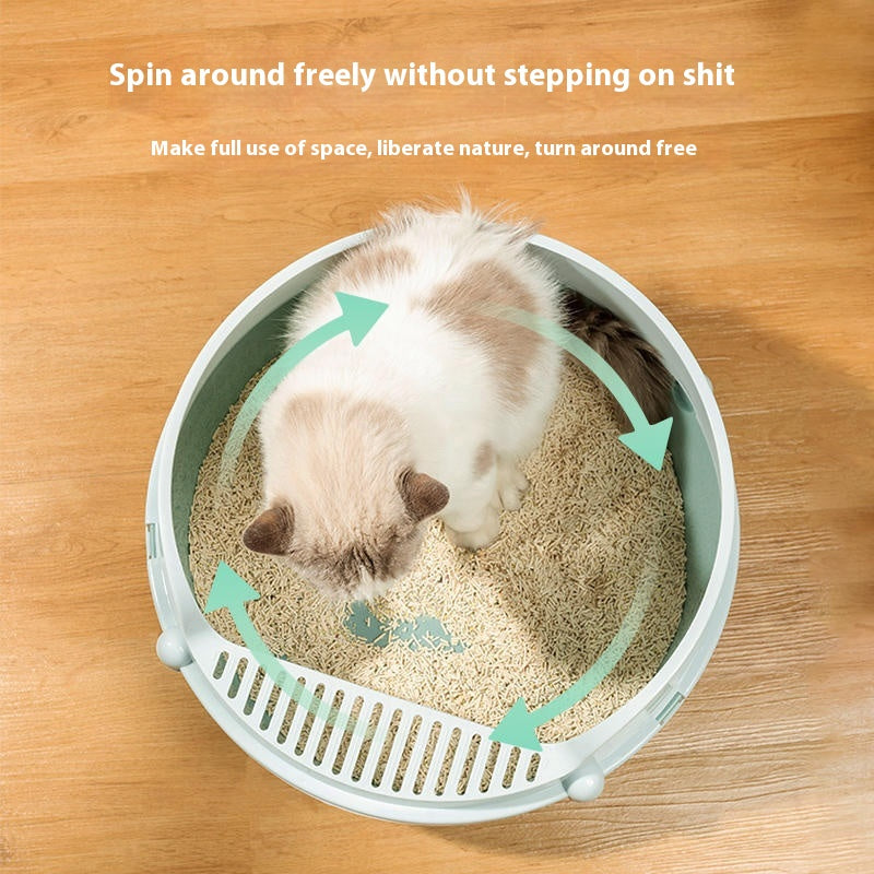 Anti - splash Semi Closed Litter Box - 0 - CJ