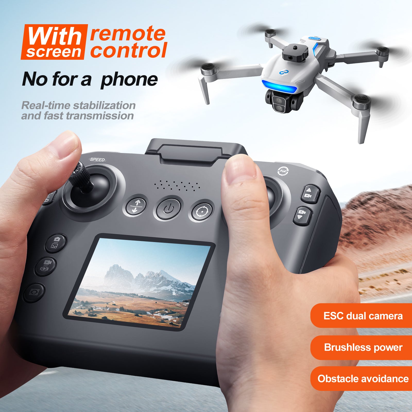 GPS Drone S181 Drone Brushless One - Key Return Intelligent Obstacle Avoidance Quadcopter Remote Control - 5 - CJ