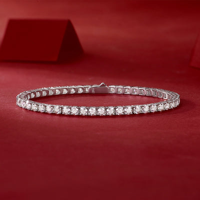 1Unique Luxury Fashion Mosan Diamond S925 Silver Bracelet Prohibit TikTok sales - 5 - CJ