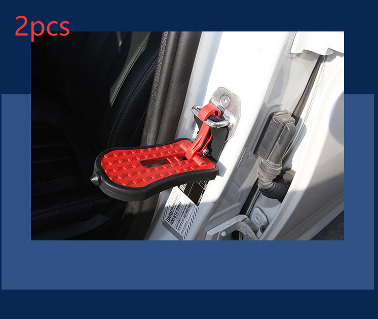 Car Foot Assist Pedal Car Modification Supplies Side Pedal - 0 - CJ - Red 2pcs - CJQT119147708HS