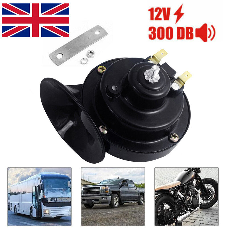 300DB 12V Electric Snail Horn Air Horn Raging Sound Fit For Car Boat Truck Train - 5 - CJ