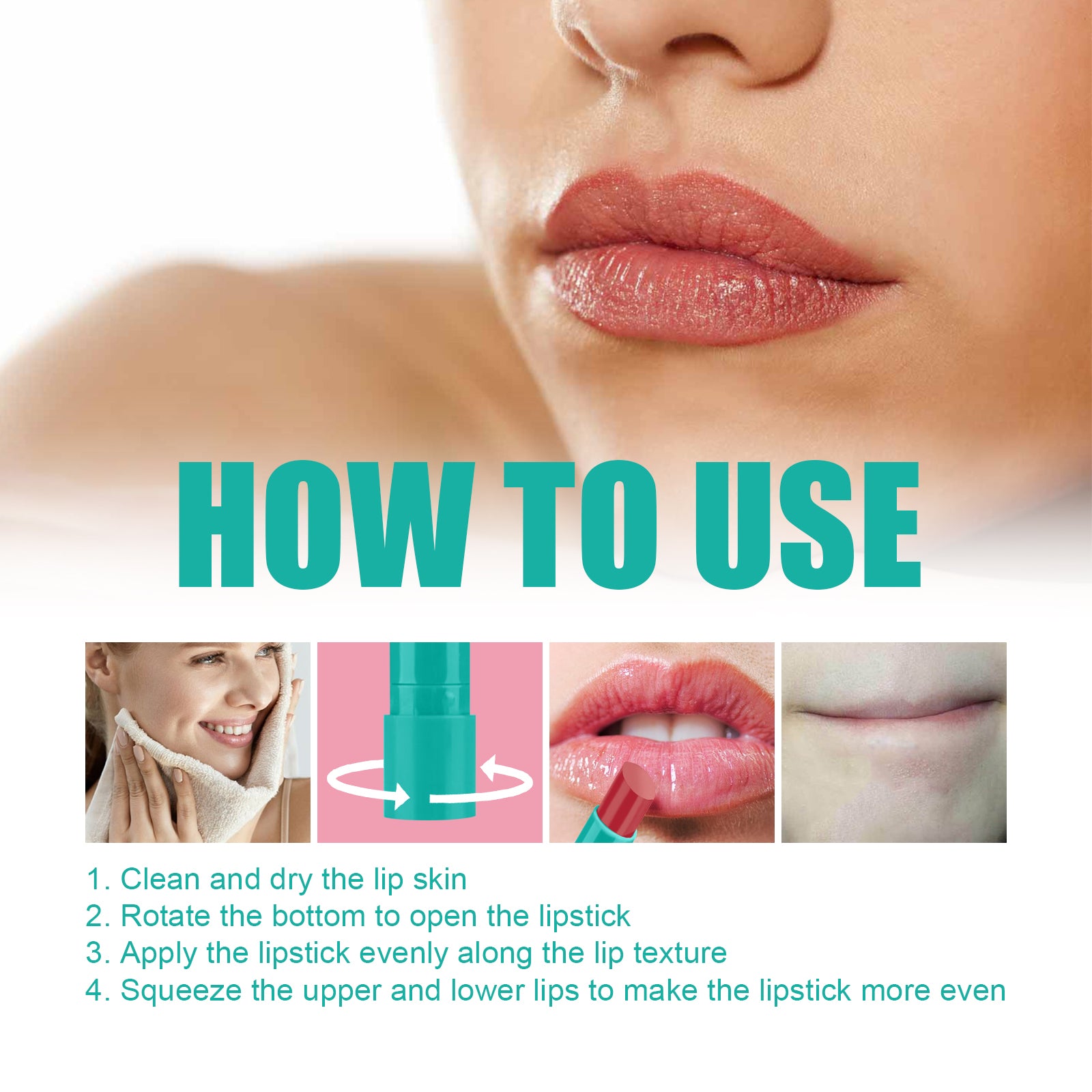 Eelhoe Moisturizing Lip Gloss, Reduce Lip Lines, Dry, Cracked, Dead Skin, Moisturizing, Plump, Plump, Toot Lip Gloss - 5 - CJ