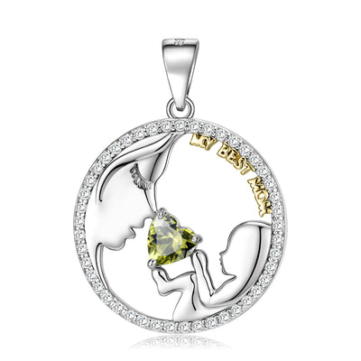 S925 Sterling Silver Mom&baby Necklace Mother's Day Series Ins Style Sweater Chain - 4 - https://x.com/titan_prim62775J