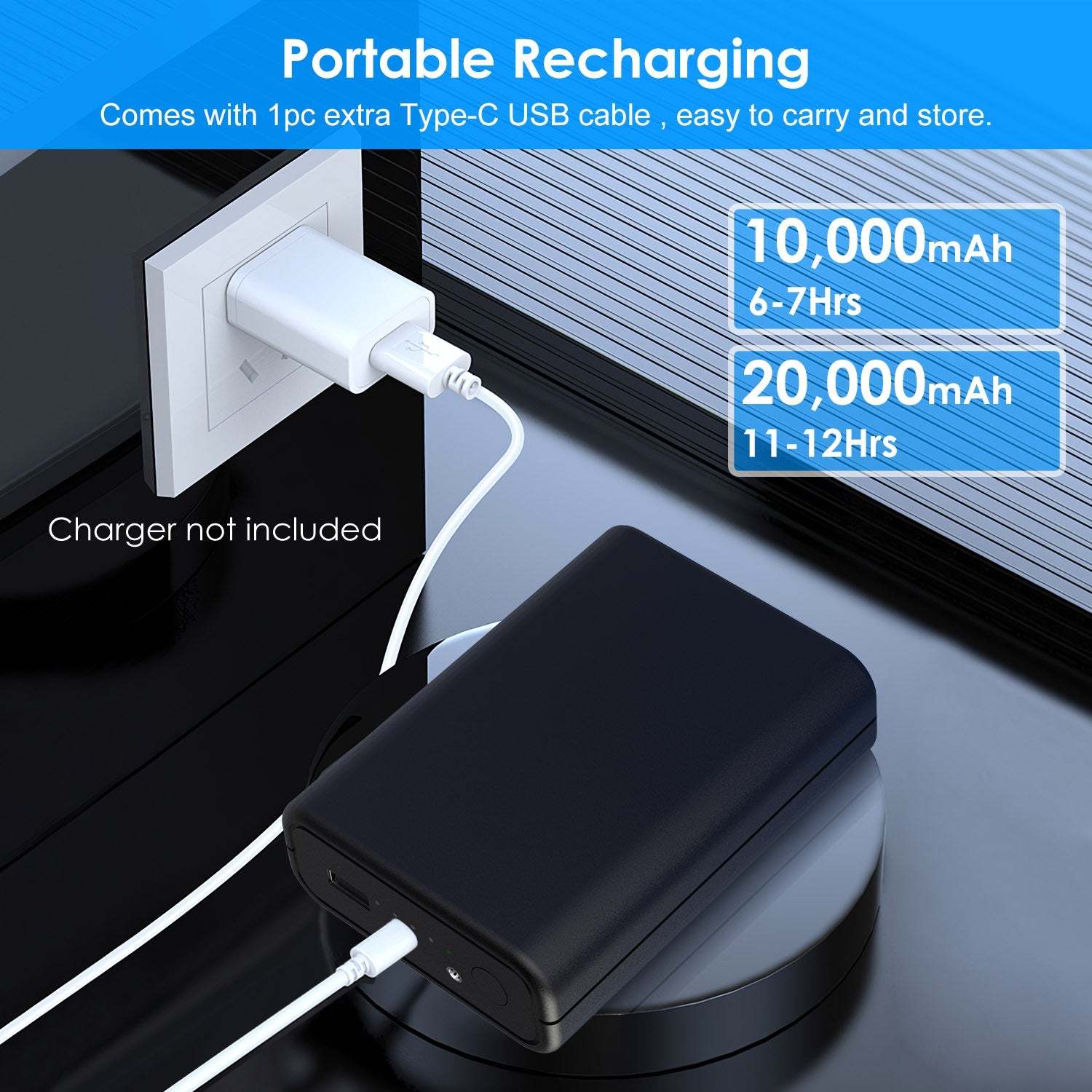 1Pc 10,000mAh OR 20,000mAh 5V 2A Power Bank For Heated Jackets Vests Pants Gloves Scarves DC 7.4V 2A Heated Clothing Replacement Battery Pack For Men Women - 5 - CJ