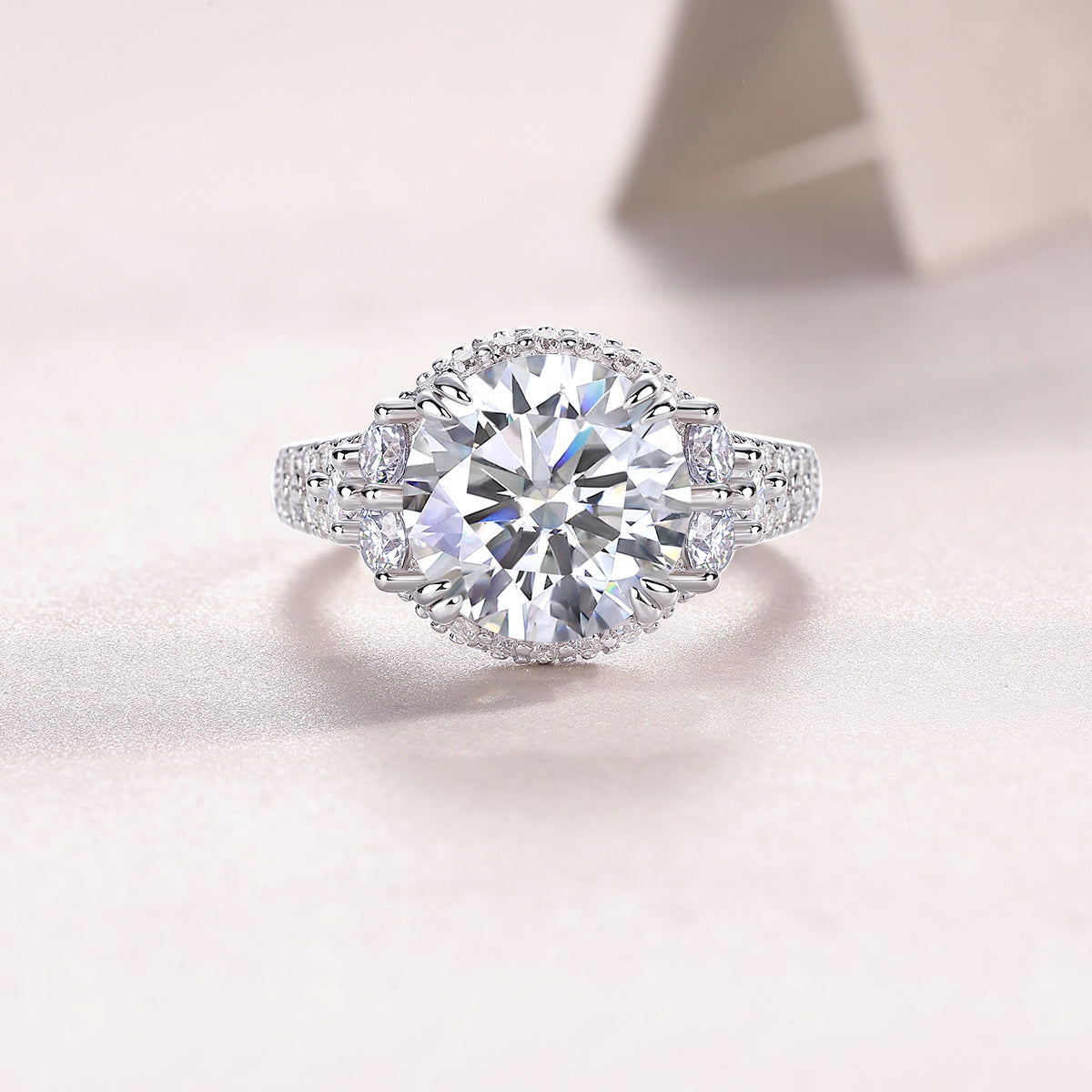 1Dance With Youth - A Fashionable And Luxurious Jewelry Accessory Set With 5 - carat Moissan Diamond S925 Sterling Silver And Platinum - plated Diamond Prohibit TikTok sales - 5 - CJ