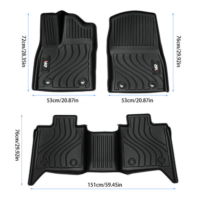 Floor Mats Fit For Tundra CrewMax Cab 2022 - 2025 - 5 - CJ
