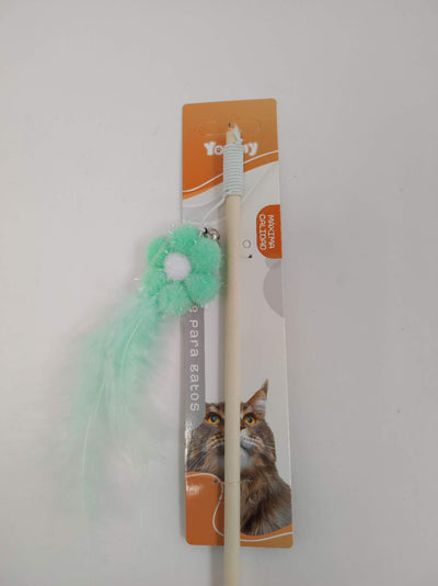 Wooden Pole Small Flower, Cat Teasing Stick - 5 - CJ
