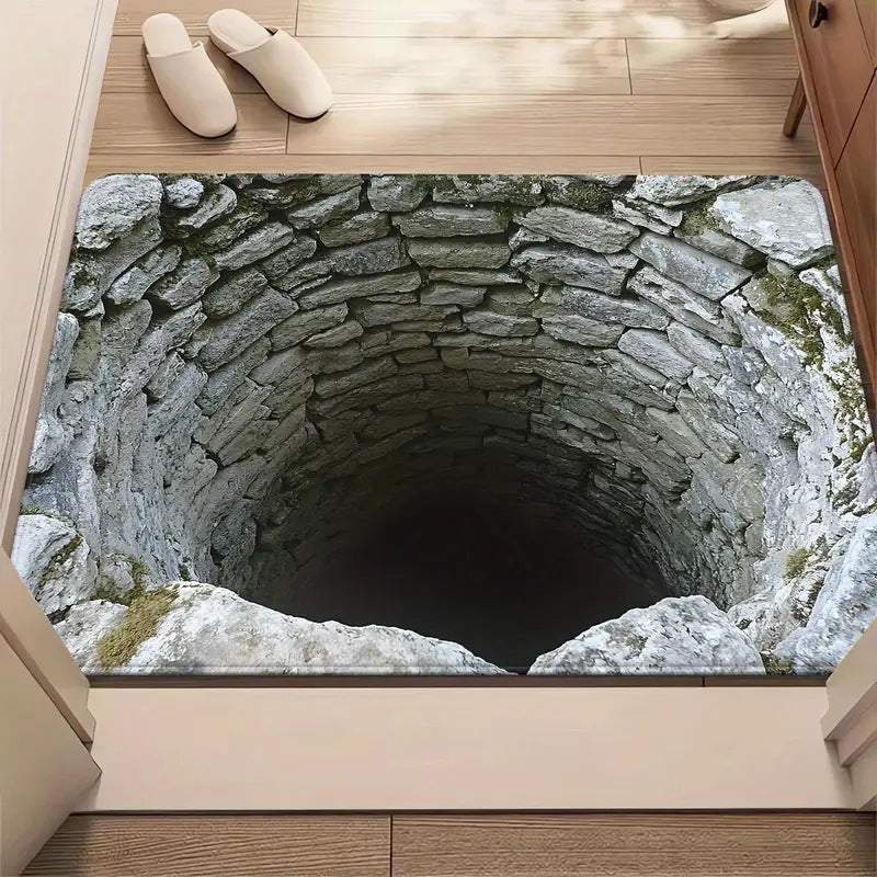 Visual 3D Effect Home Ground Mat Bathroom Non - slip Absorbent - 0 - CJ