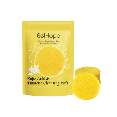 Eelhope Turmeric Acid Cleansing Pad Facial Gentle Cleansing Moisturizing Refreshing Skin Care Cleansing Pad - 5 - CJ