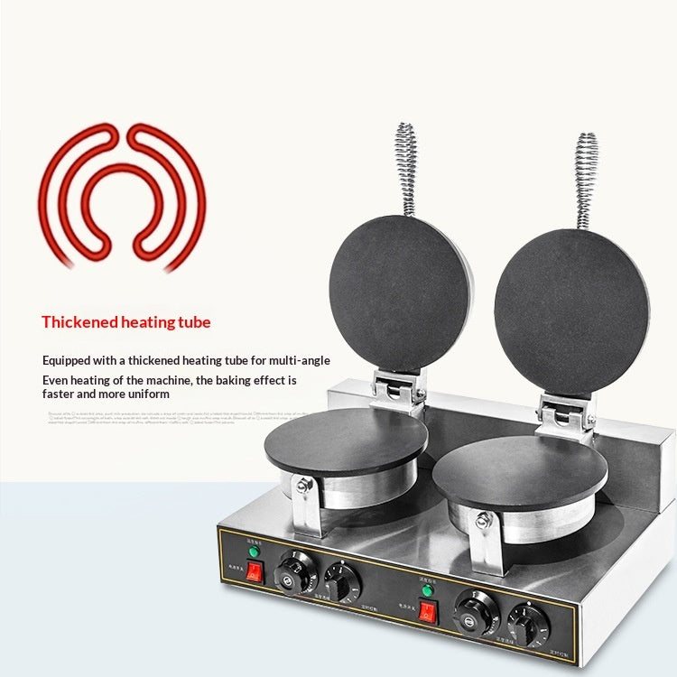 Round Single-head Electric Flat Commercial Egg Roll Machine