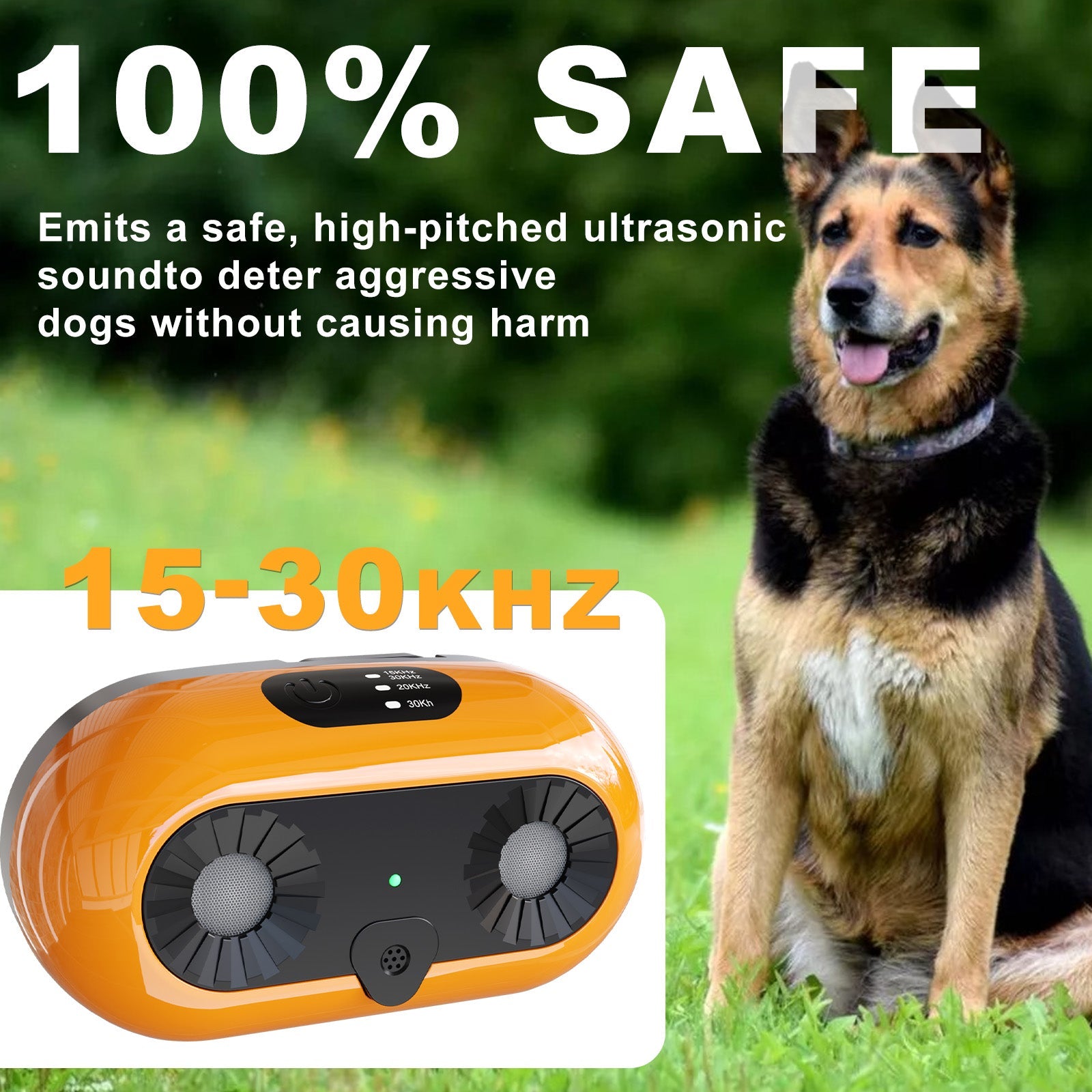 Ultrasonic Dog Bark Deterrent, Anti Barking Device Dog Barking Control Devices With 3 Modes Stop Barking Neighbors Dog, 50ft Range Indoor & Outdoor, Safe & Effective For Small Medium & Large Dogs by CJ