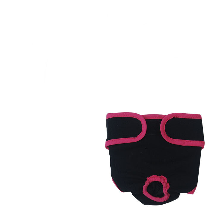 Pet Dog Simple Velcro Physiological Pants - 0 - CJ - Black - XL - CJGD151070310JQ