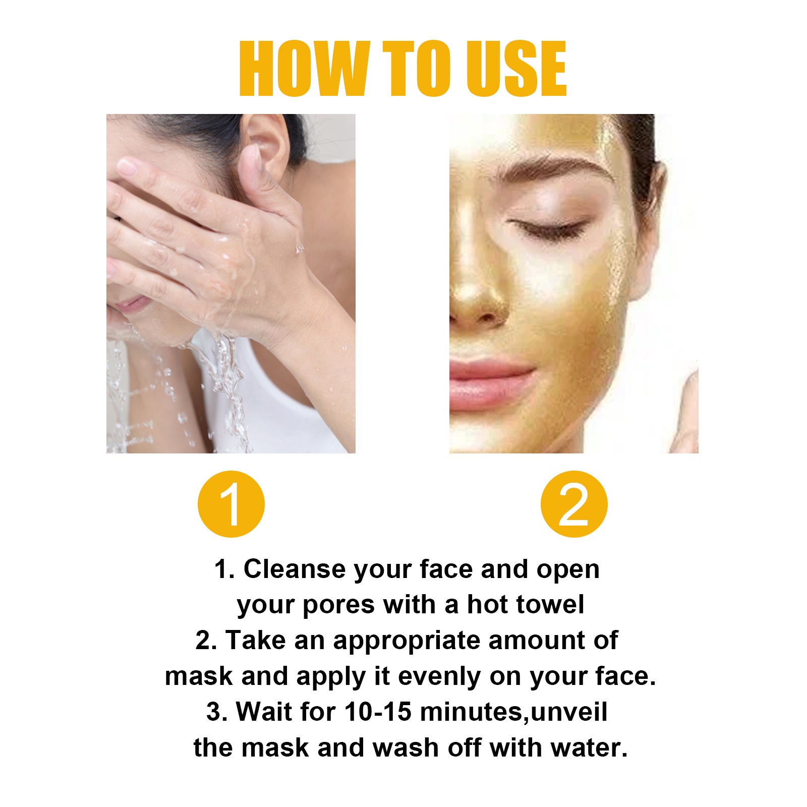 West Month Gold Peel Mask Clean Skin Exfoliating Repair Dull Fade Fine Lines Tender Mask - 5 - CJ