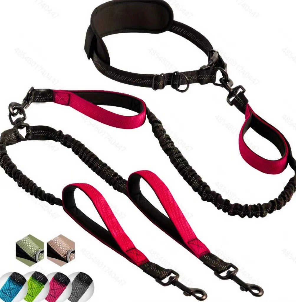 Pet Supplies Fitness Sports Running Hand Holding Rope Multifunctional Traction Belt Dog Traction - 0 - CJ