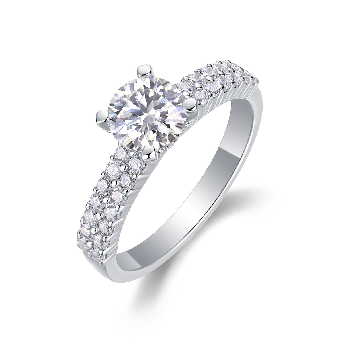 1Arrange Large Diamond Rings, Wedding Rings, Luxury Fashion Set Moissanite Silver Rings Prohibit TikTok sales - 5 - CJ