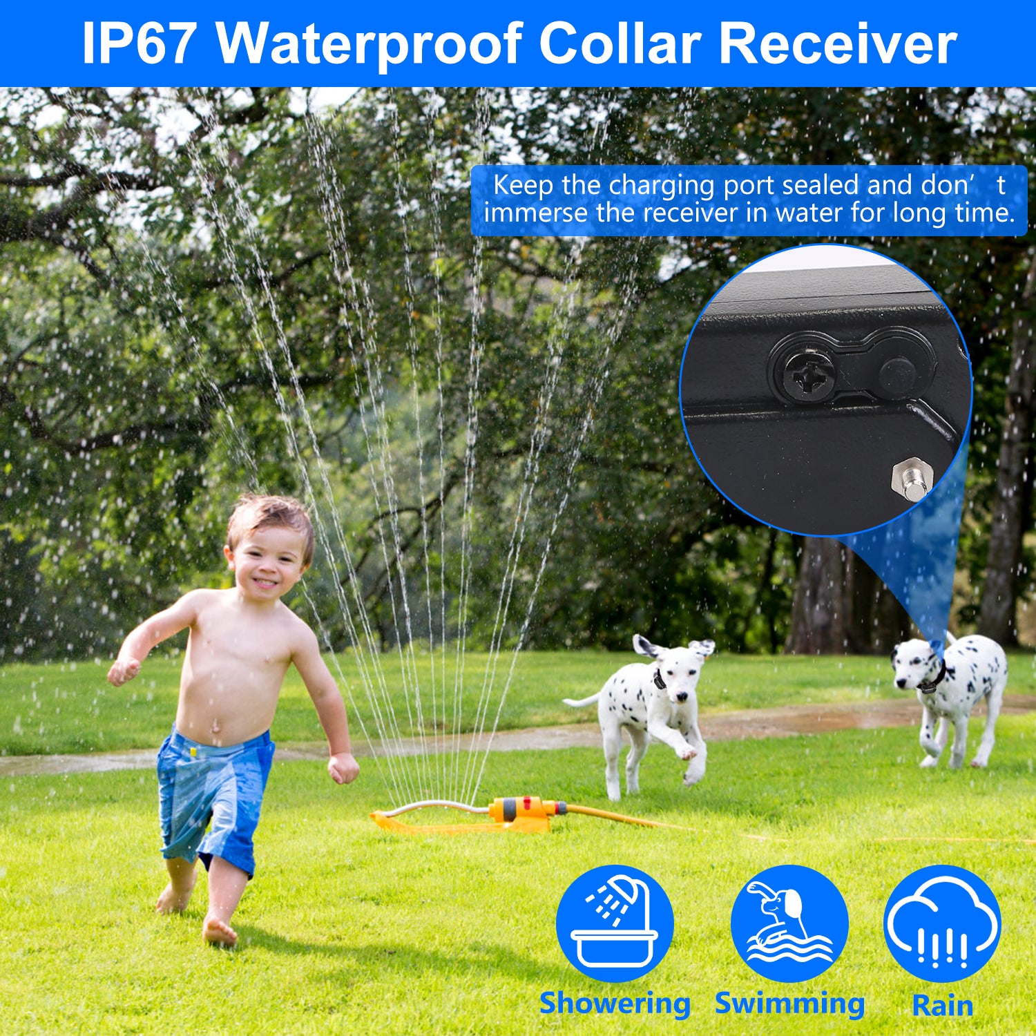 1Set Wireless Electric Dog Fence Pet Shock Boundary Containment System Electric Training Collar For Small Medium Large Dogs - 5 - CJ