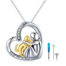 Cat Urn Heart Cremation Jewelry Keepsake Memorial Necklace for Women Keep Me in Your Heart - 5 - cjdropshipping