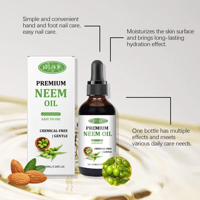 Yihe Neem Oil Care Essential Oil Nourishes Scalp Skin Neem Oil Massage Oil - 5 - CJ