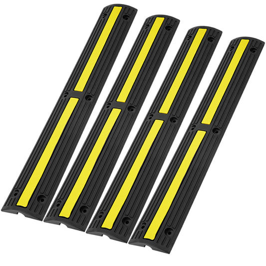 4 PCs 39'' Cable Protector Ramp 18000 Lbs Speed Bump Floor Cable Protector - 5 - CJ