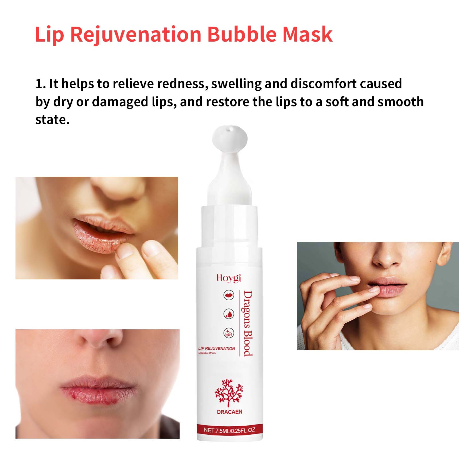 Hoygi Whitening Lip Line Bubble Lip Balm, Moisturizing And Hydrating Lip Mask Lip Care And Anti - Dryness - 5 - CJ