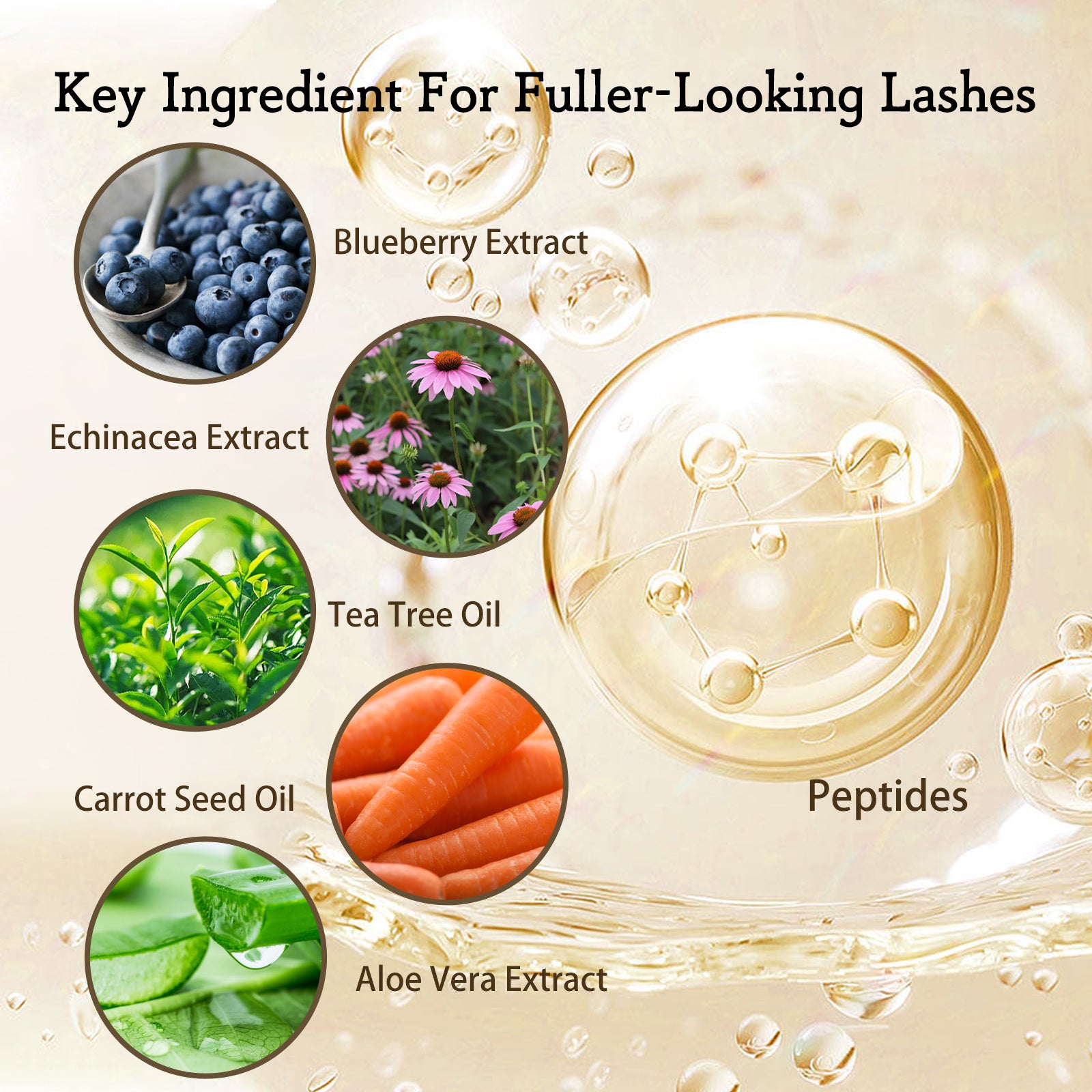 EELHOE Mascara - Gentle, Traceless, Lengthening, Curling, And Beautifying Eyelash Liquid For Lush And Dark Eyebrows - 5 - CJ