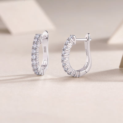 1Modern Guide Luxury Fashion Diamond Earrings Stud Set With Mosan Diamond Silver Ornaments Prohibit TikTok sales - 5 - CJ