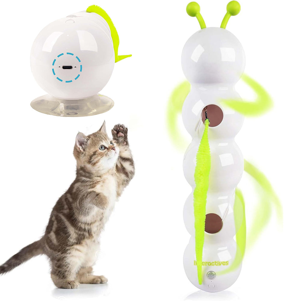 Teasing Cat Toy Automatic Pes Toy With Tail Motion Activated Kitten Toy Rechargeable Smart Interactive Cat Toy Pet Products - 0 - CJ