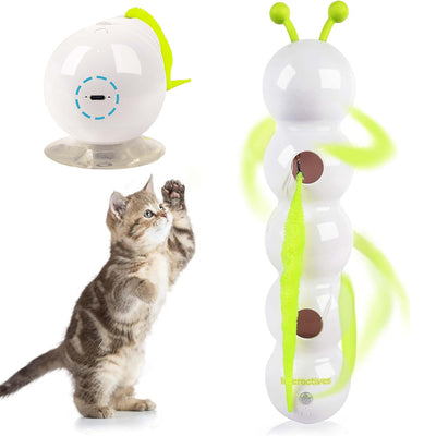 Teasing Cat Toy Automatic Pes Toy With Tail Motion Activated Kitten Toy Rechargeable Smart Interactive Cat Toy Pet Products - 0 - CJ