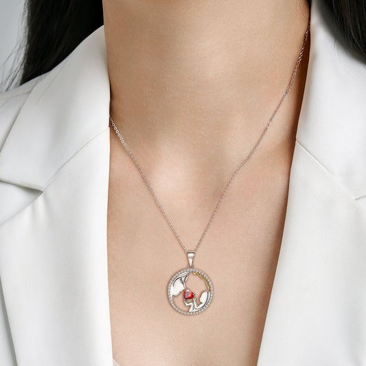 S925 Sterling Silver Mom&baby Necklace Mother's Day Series Ins Style Sweater Chain - 4 - https://x.com/titan_prim62775J