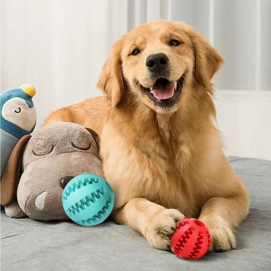 Dog Toys Treat Balls Interactive Hemp Rope Rubber Leaking Balls For Small Dogs Chewing Bite Resistant Toys Pet Tooth Cleaning Bite Resistant Toy Ball For Pet Dogs Puppy - 5 - CJ