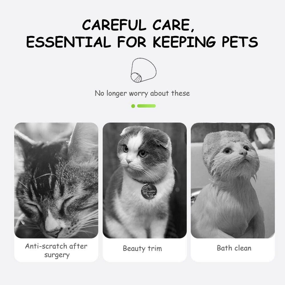 Adjustable Pet Neck Cone Recovery Pet Cat Recovery Collar Cat Soft Lemon Neck Cone Adjustable Pet E Collar After Surgery, Wound Healing Protective Cat Elizabethan Collar For Kitten & Puppy - 5 - CJ