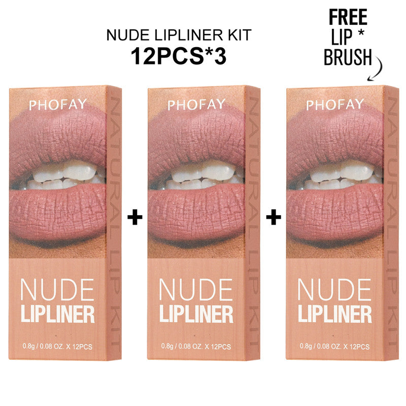 PHOFAY Nude Lipliner Kit - 4 - CJ