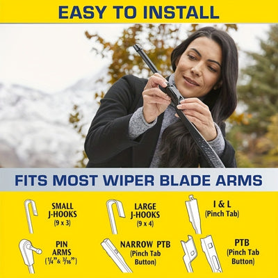 2 - In - 1 Wiper Blades,26 Inch Windshield Wipers, Automotive Replacement Windshield Wiper Blades With Patented Rain - X Water Repellency Formula - 5 - cjdropshipping