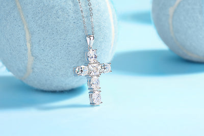 1Soul Guidance - Fashionable Jewelry Pendant Set With Moissanite S925 Sterling Silver And Platinum - plated Diamond, Moissanite Silver Jewelry Prohibit TikTok sales - 5 - cj