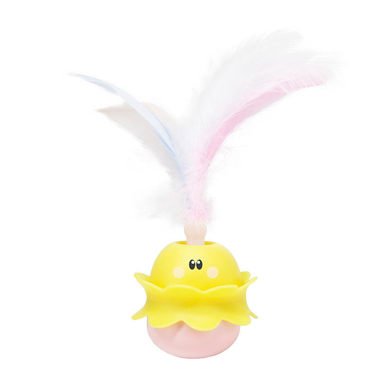 Interactive Automatic Cat Feather Toy, Rotating With LED Light, Rechargeable Electronic Chirping Toys For Indoor Cats. - 4 - CJ