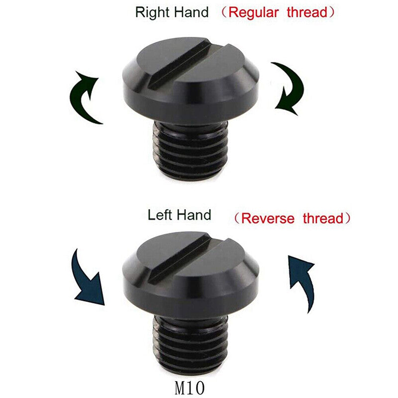 Universal Motorcycle Mirror Hole Blanking Plugs M10 Black Screws Bolts Cap 4 Pcs - 5 - CJ