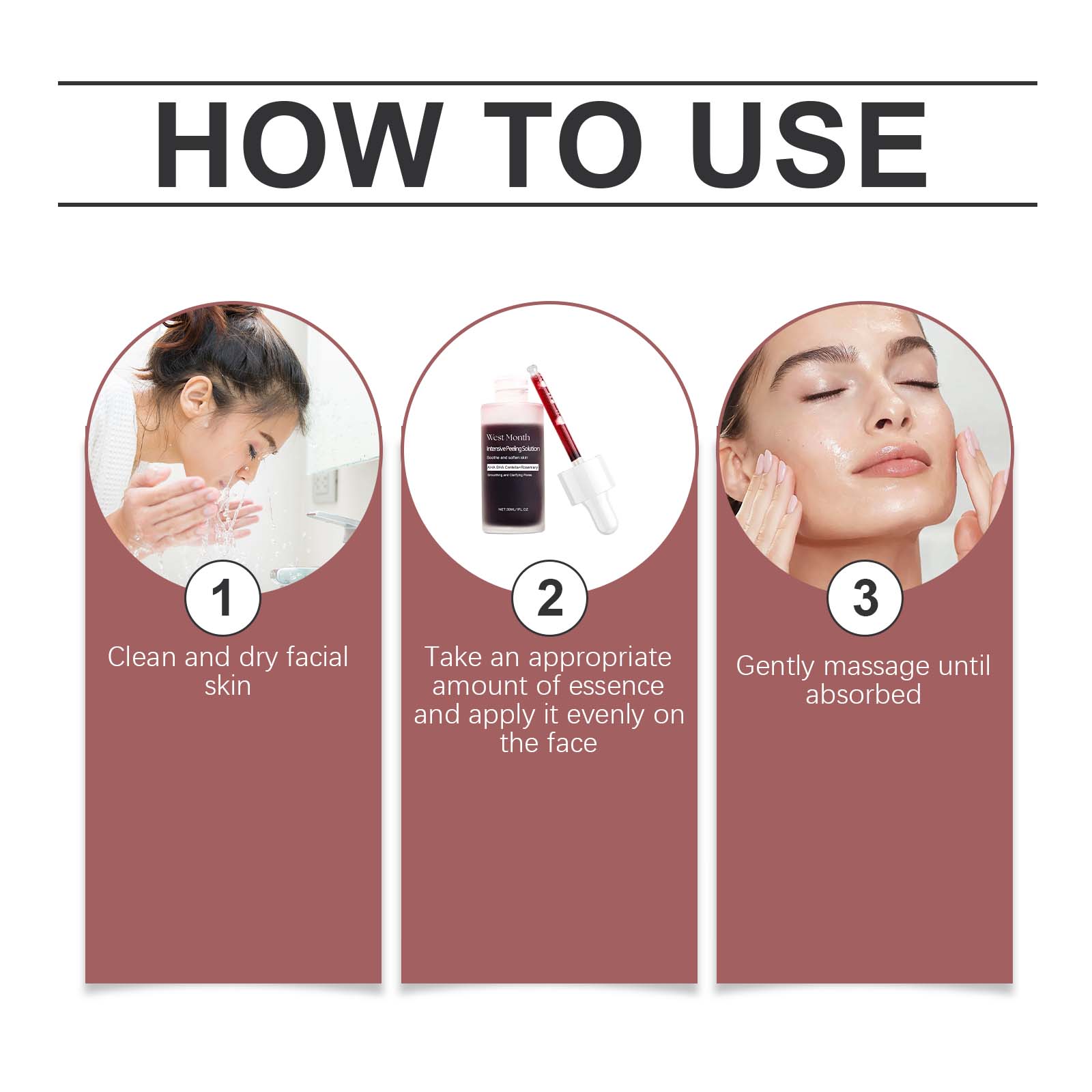 West&Month Exfoliating And Brightening Serum, Moisturizing, Cleansing, Hydrating And Brightening Facial - 5 - CJ
