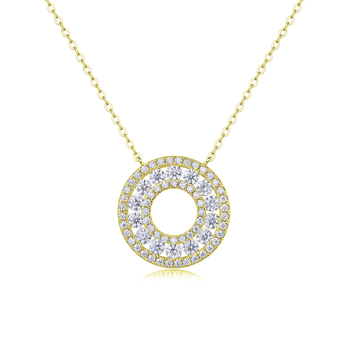 1Reciprocating - A Fashionable And Luxurious Diamond Jewelry Pendant Set With Moissanite S925 Sterling Silver Prohibit TikTok sales - 5 - CJ