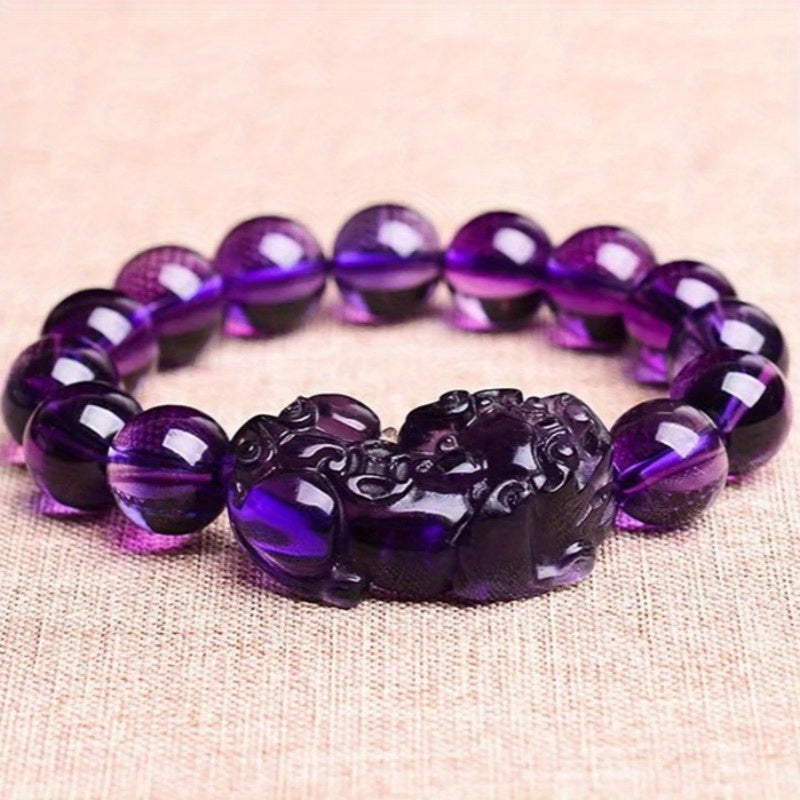 Purple Wealth Summons Feng Shui Bracelet - Attracts Prosperity, Brings Good Luck, Protects Wealth And Promotes Spiritual Growth - 5 - CJ