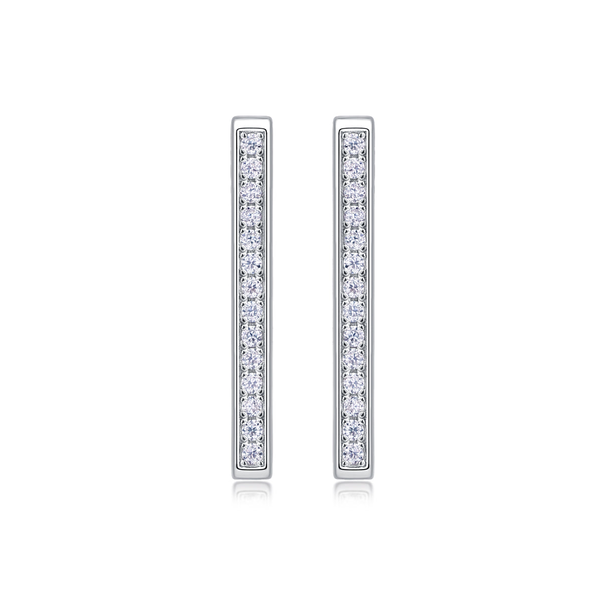 1Kokang - Fashionable And Luxurious Diamond Jewelry With Moissanite S925 Sterling Silver And Platinum-plated Stud Earrings Prohibit TikTok sales