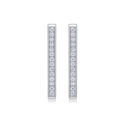 1Kokang - Fashionable And Luxurious Diamond Jewelry With Moissanite S925 Sterling Silver And Platinum - plated Stud Earrings Prohibit TikTok sales - 5 - cjdropshipping