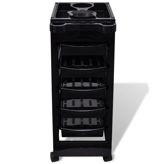 Hairdressing Trolley, Plastic with Wheels - 5 - CJ