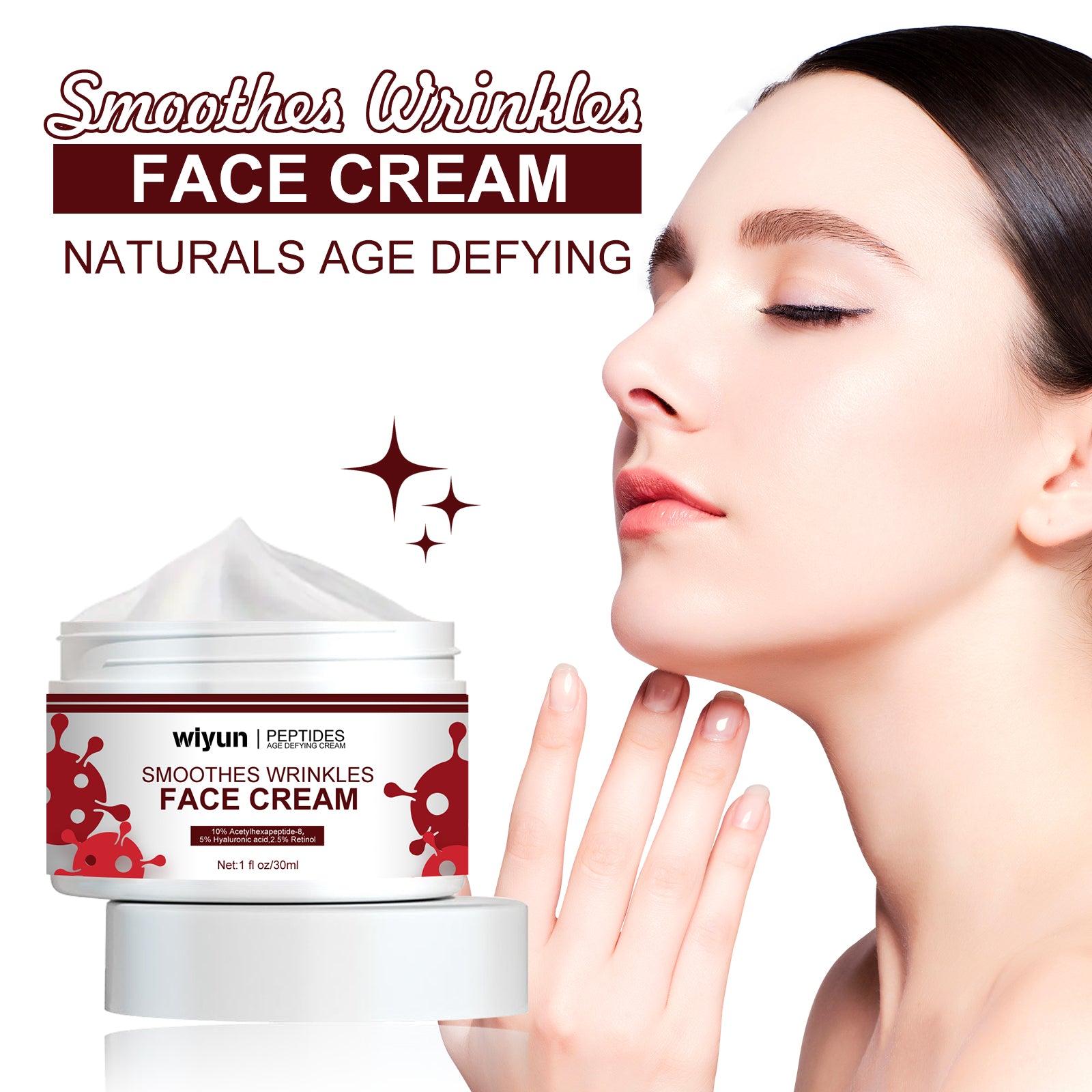 Wiyun Retinol Firming Cream Lifts And Tightens Facial Skin And Lightens Fine Lines Decreed Line Repair Cream - 5 - CJ