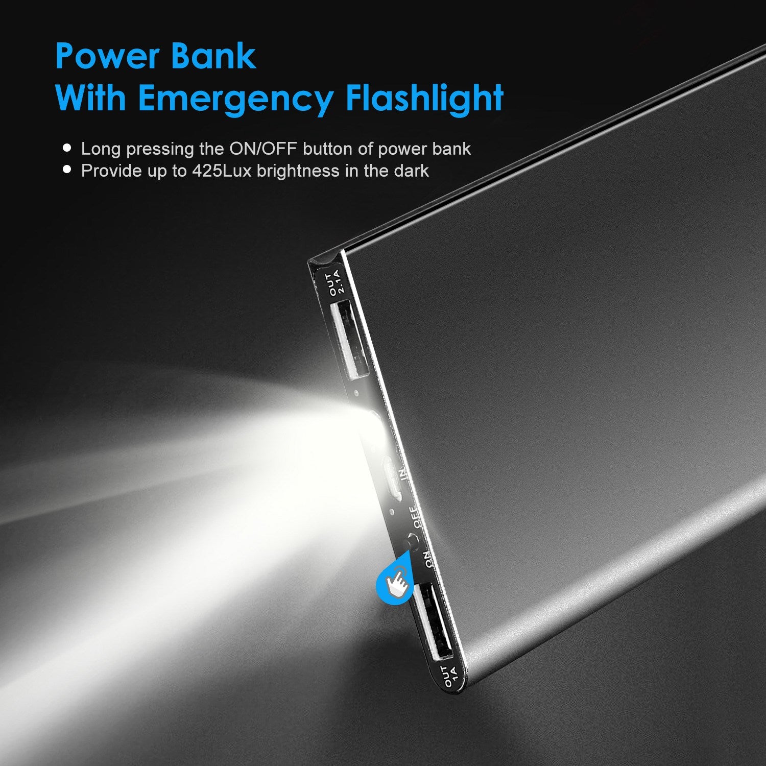 20000mAh Power Bank Ultra - thin External Battery Pack Phone Charger Dual USB Port - 5 - CJ