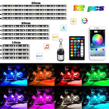 12X RGB Motorcycle LED Light Kit Under Glow Body Strip For Harley - Davidson - 5.0 - cjdropshipping