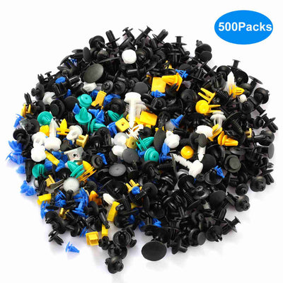 500Packs Bumper Fastener Rivets 30 Kinds Bumper Push Clips Fender Replacement Universally Fit Car Panel Skirt Shield Retainer - 5 - CJ